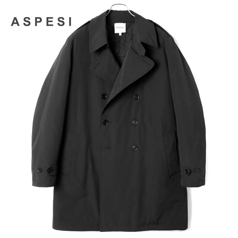 ASPESI(アスペジ) / 撥水コットンナイロングログラン中綿入りトレンチコート(TRENCH TITANIO WINT.) [asp2470081-L]_画像1
