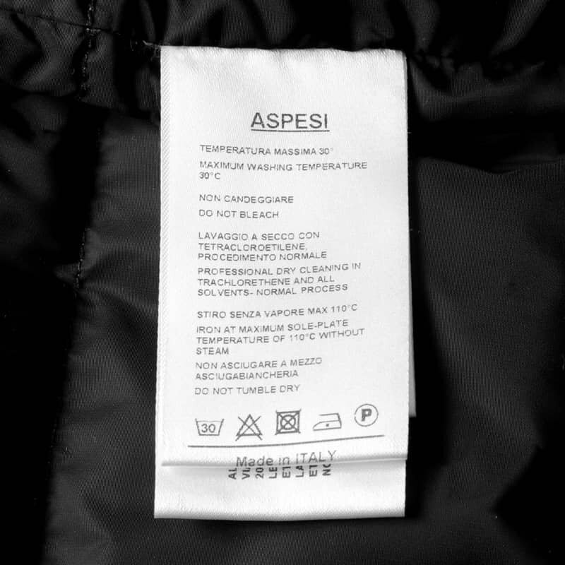 ASPESI(アスペジ) / 高密度シャイニーナイロンダウンベスト(GILET PIUMA SLIM) [asp2470241-L]_画像9