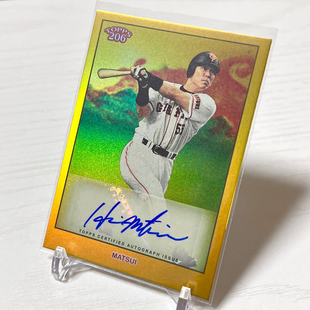 09/10!! TOPPS 206 NPB 2024 松井秀喜 ゴールド箔版 直筆サイン 09/10!! TOPPS 206 NPB 2024 松井秀喜 ゴールド箔版 直筆サイン