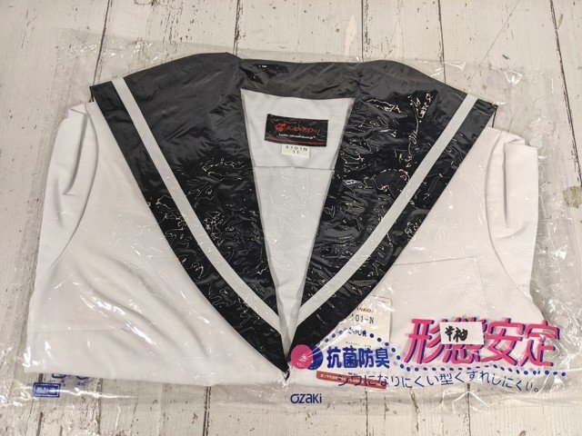 【as914】中学校 高校 女子用学生服 制服 夏セーラー半袖上衣 名古屋型 カンコー 3101-N サイズ：11 未使用◆W70