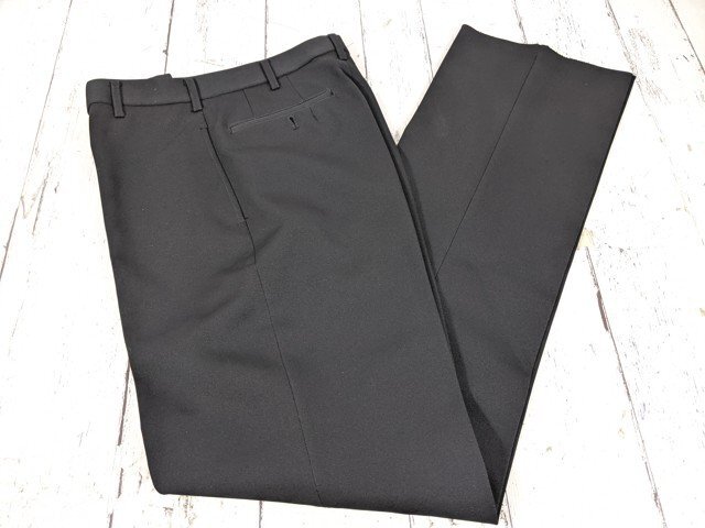 【12yt018】中学校 高校 男子用学生服 制服 冬服ズボン スラックス 黒 ウエスト：70 未使用◆W70