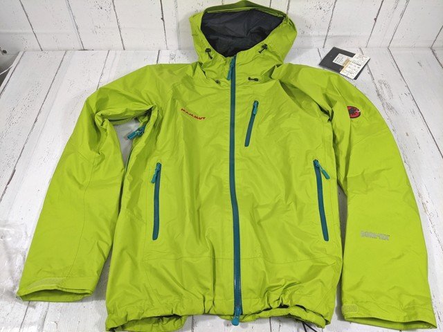 【12yt172】登山服 トレッキングウエア メンズ使用 MAMMUT マムート オールウェザージャケット グリーン サイズ：M◆i44