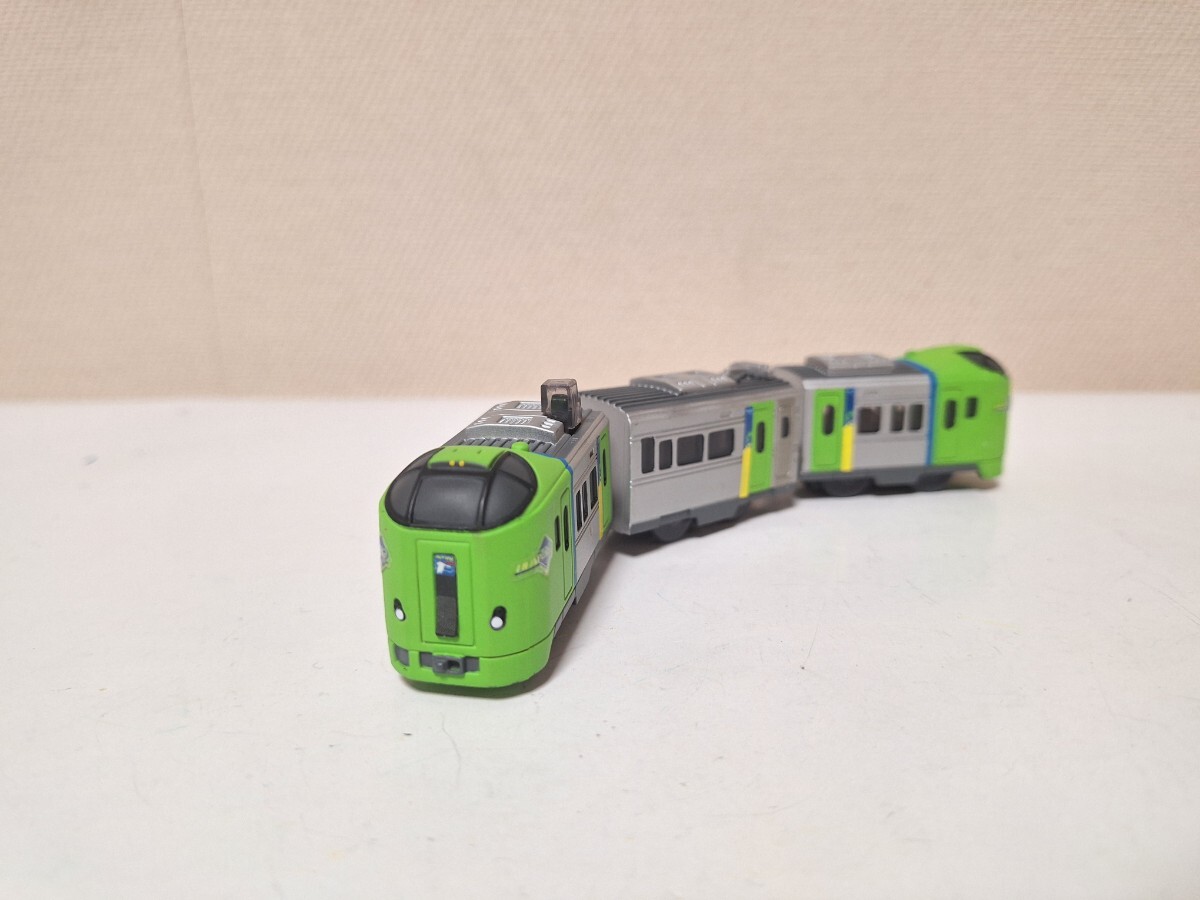 カプセルプラレール　スーパー白鳥　北海道　先頭車　中間車　後尾車　旅列車編　2005　モーター車　ガチャ　電車　鉄道　動作確認済