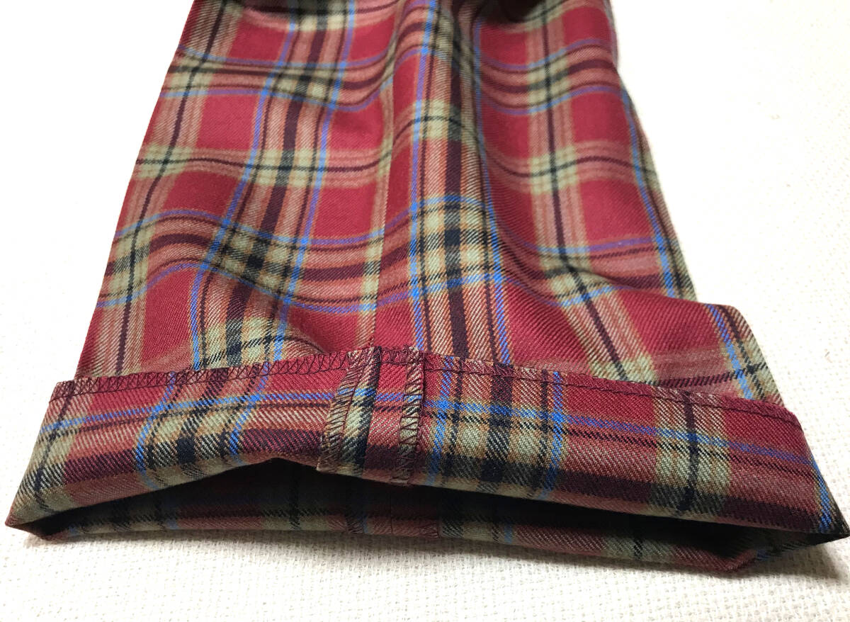 Daniel Cremieux ★ 新品定価\19,000- ダニエル クレミュ ウールスラックス (maroon) size36(72cm) ★ 紙タグ付新品未使用