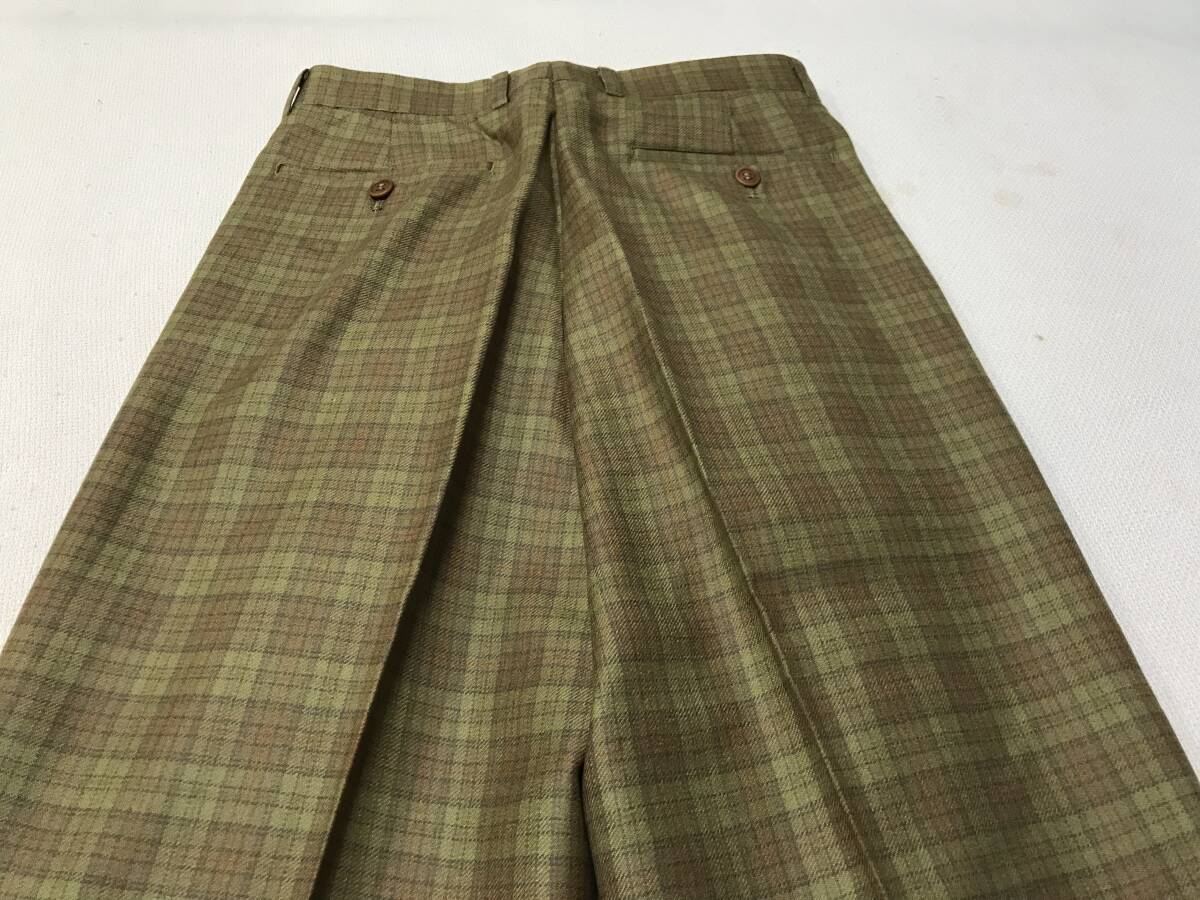 Daniel Cremieux ★ 新品定価\22,000- ダニエル クレミュ ウールスラックス (brown) size36(72cm) ★ 紙タグ付新品未使用