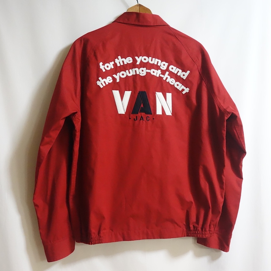 VANのレッド バックプリント ジャンパー Yahoo!オークション - 【2017年AW VAN JAC バックロゴ刺繍