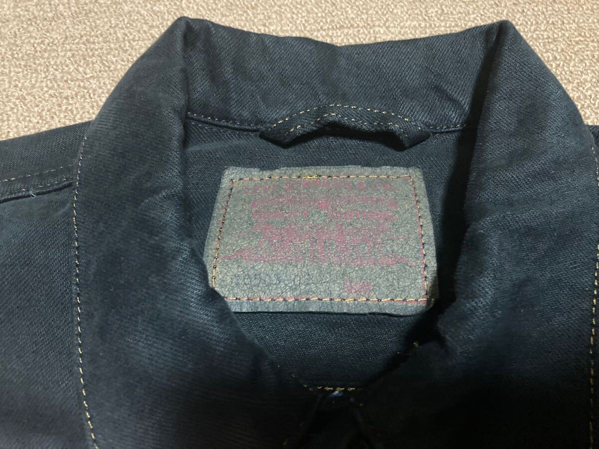 90s LEVIS 70503 02 後染め デニムジャケット XL ブラック 黒 90s LEVIS 70503 02 後染め デニムジャケット XL ブラック 黒