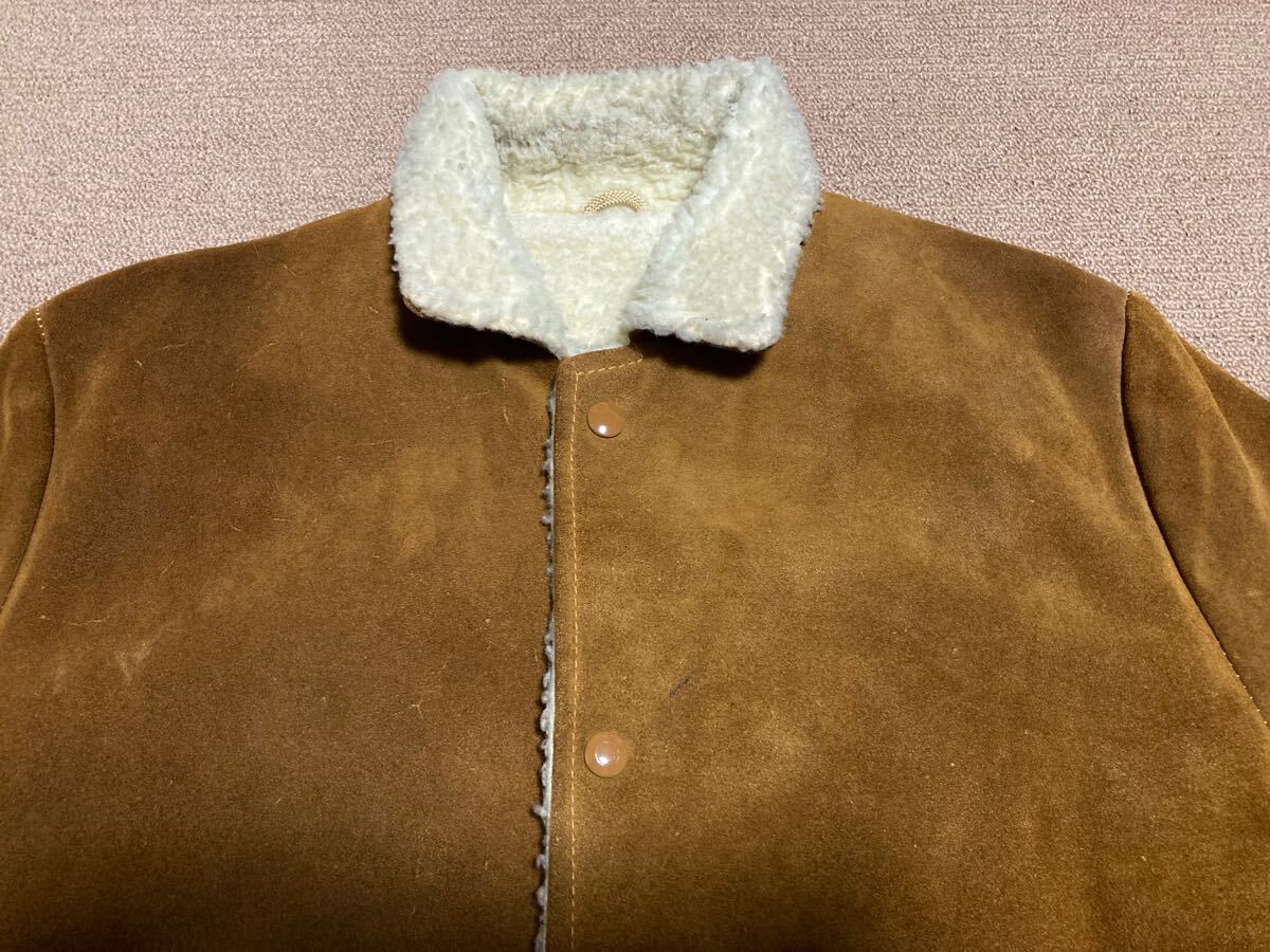 70s silton スエード ランチジャケット L ボア レザージャケット 70s silton スエード ランチジャケット L ボア レザージャケット