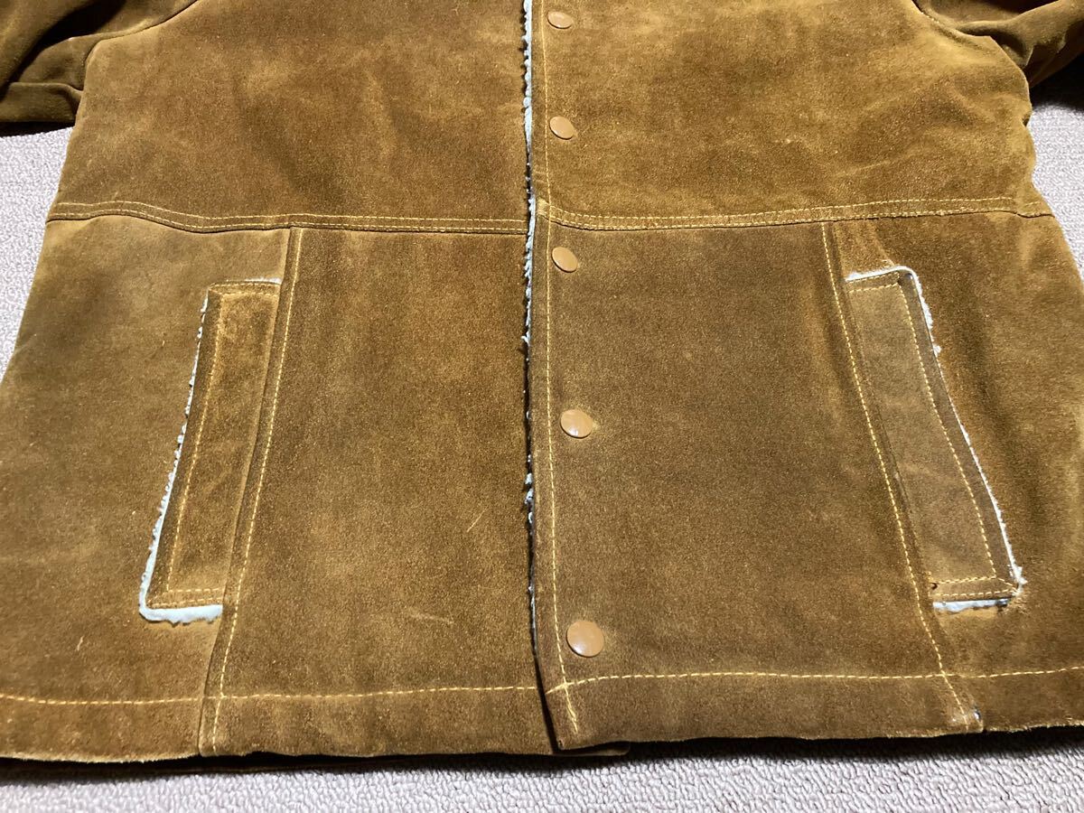 70s silton スエード ランチジャケット L ボア レザージャケット 70s silton スエード ランチジャケット L ボア レザージャケット