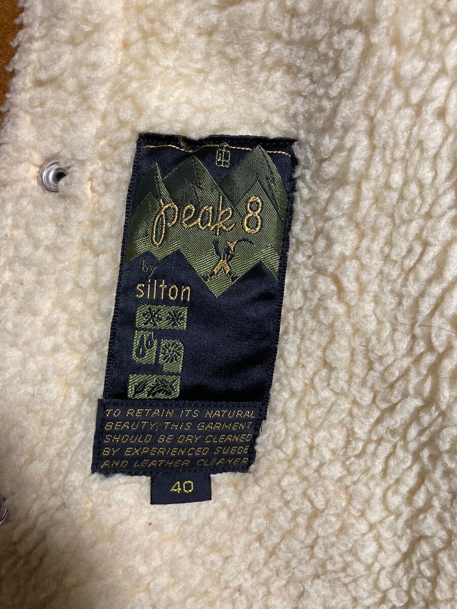 70s silton スエード ランチジャケット L ボア レザージャケット 70s silton スエード ランチジャケット L ボア レザージャケット