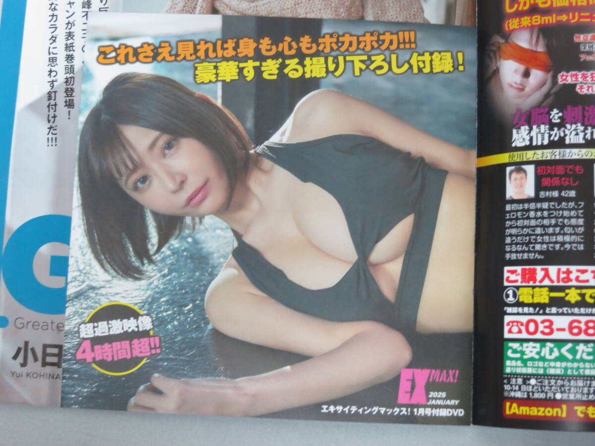 EX MAX エキサイティングマックス!2025年1月号 付録DVD有 小日向結衣 風吹ケイ 湊みそら 天木じゅん あいざわさちこ 内田瑞穂 夏来唯(アイドル、芸能人)|売買されたオークション情報、Yahoo!オークション(旧ヤフオク!) の商品情報をアーカイブ公開 - オークファン EX MAX エキサイティングマックス!2025年1月号 付録DVD有 小日向結衣 風吹ケイ 湊みそら 天木じゅん あいざわさちこ 内田瑞穂 夏来唯(アイドル、芸能人)|売買されたオークション情報、Yahoo!オークション(旧ヤフオク!) の商品情報をアーカイブ公開 - オークファン