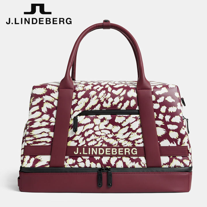 【オマケ付！】 J.リンドバーグ 073-82901 ボルドー(068) メンズ 二層式 ボストンバッグ 耐水 J.LINDEBERG 30p au 即納