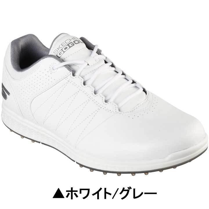 スケッチャーズ 54545 ピボット【27.0cm】 ホワイトグレー スパイクレス ゴルフシューズ 日本正規品 即納