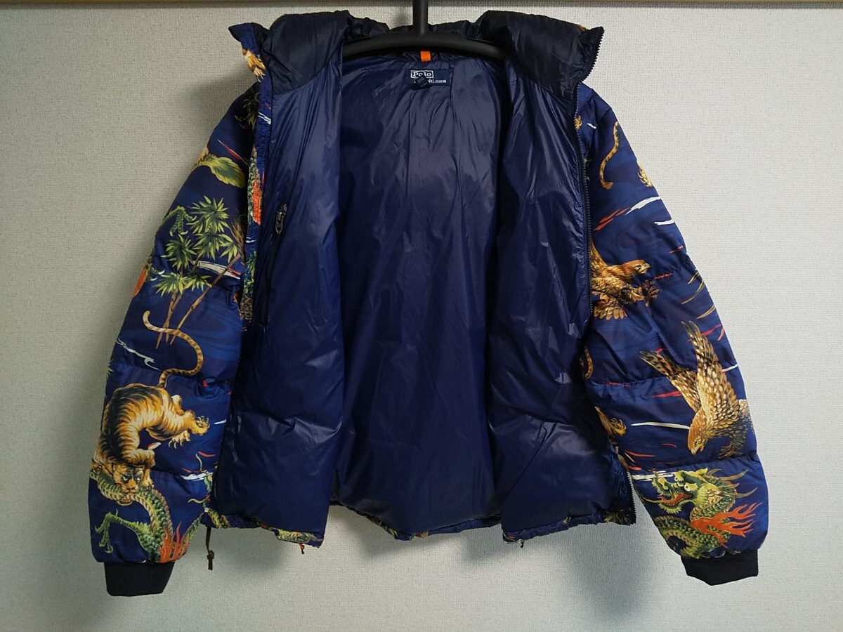POLO RALPH LAUREN ポロ ラルフローレン 総柄 ダウンジャケット POLO RALPH LAUREN ポロ ラルフローレン 総柄 ダウンジャケット
