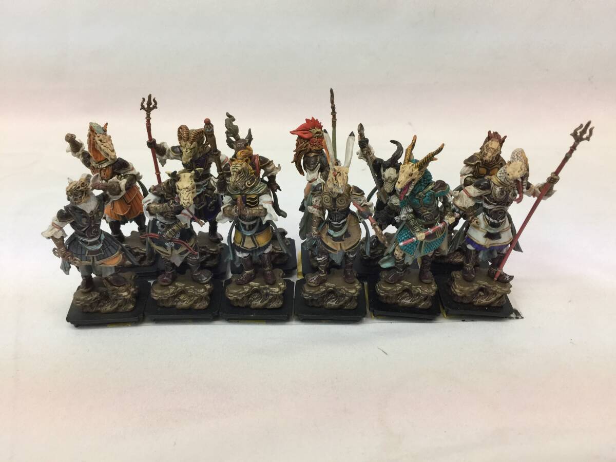 ○中古フィギュア○ 鬼神伝承 眷属十二神将 干支獣神頭 24体 ○中古フィギュア○ 鬼神伝承 眷属十二神将 干支獣神頭 24体