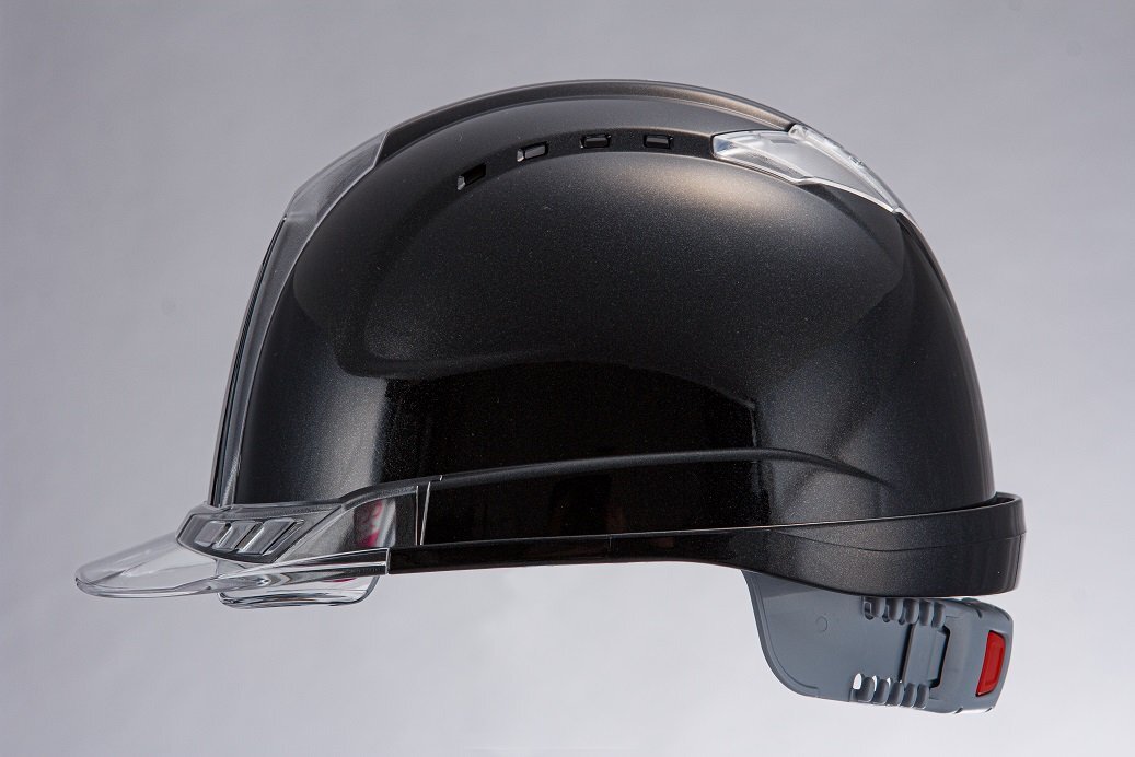 トーヨー セフティー TOYO ヘルメットシールドレンズ付391FMBK－C メタリッククリアー 品番:391FMBKC 建築 建設 電設 足場 電気 工事 土木