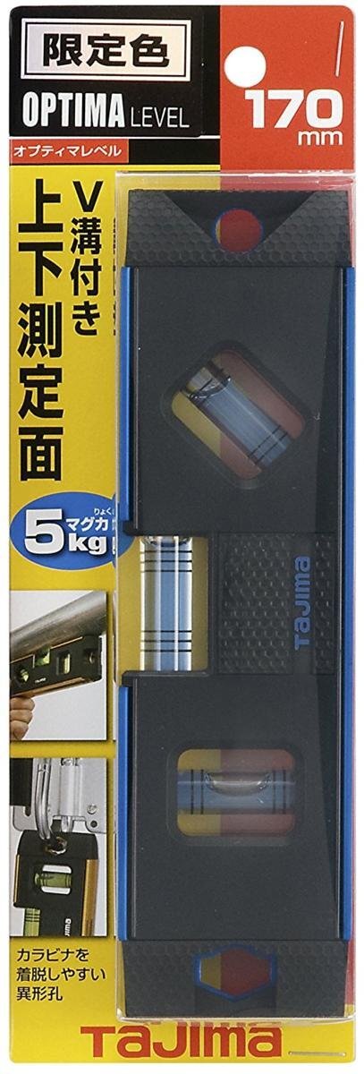 tajima Optima Revell 170mm голубой OPT-170B пузырь труба горизонтальный вертикальный V знак паз измерение поверхность мощный с магнитом измерительный прибор измерение строительство строительство салон большой .