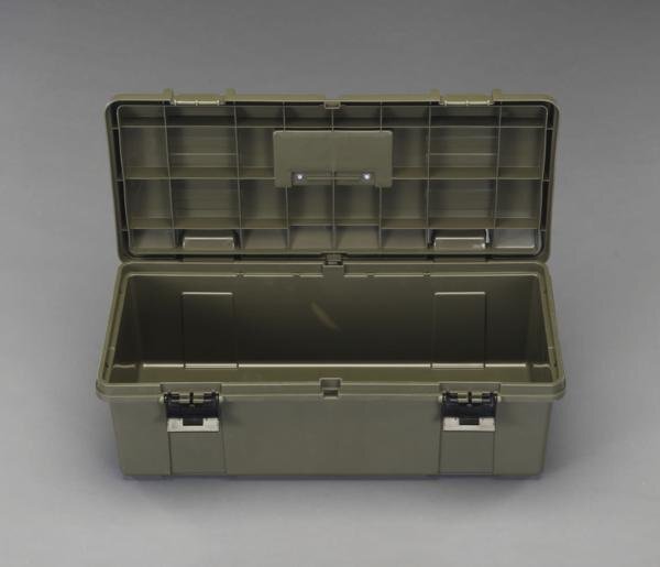 ESCO 697x330x250mm 工具箱 両開式 OD色　EA505K-690D