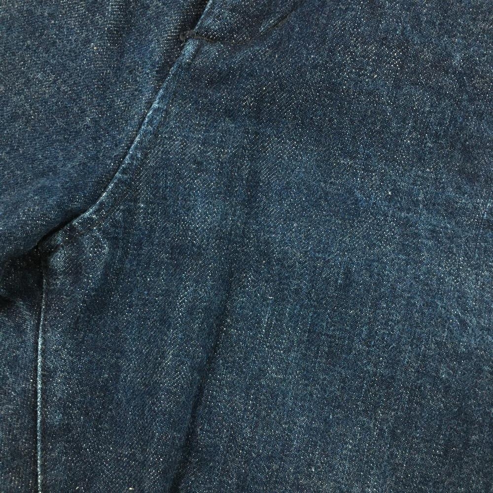 パーリーゲイツ パンツ ネイビー×ブラウン デニム ウエストウールチェック レディース 1(M) ゴルフウェア PEARLY GATES