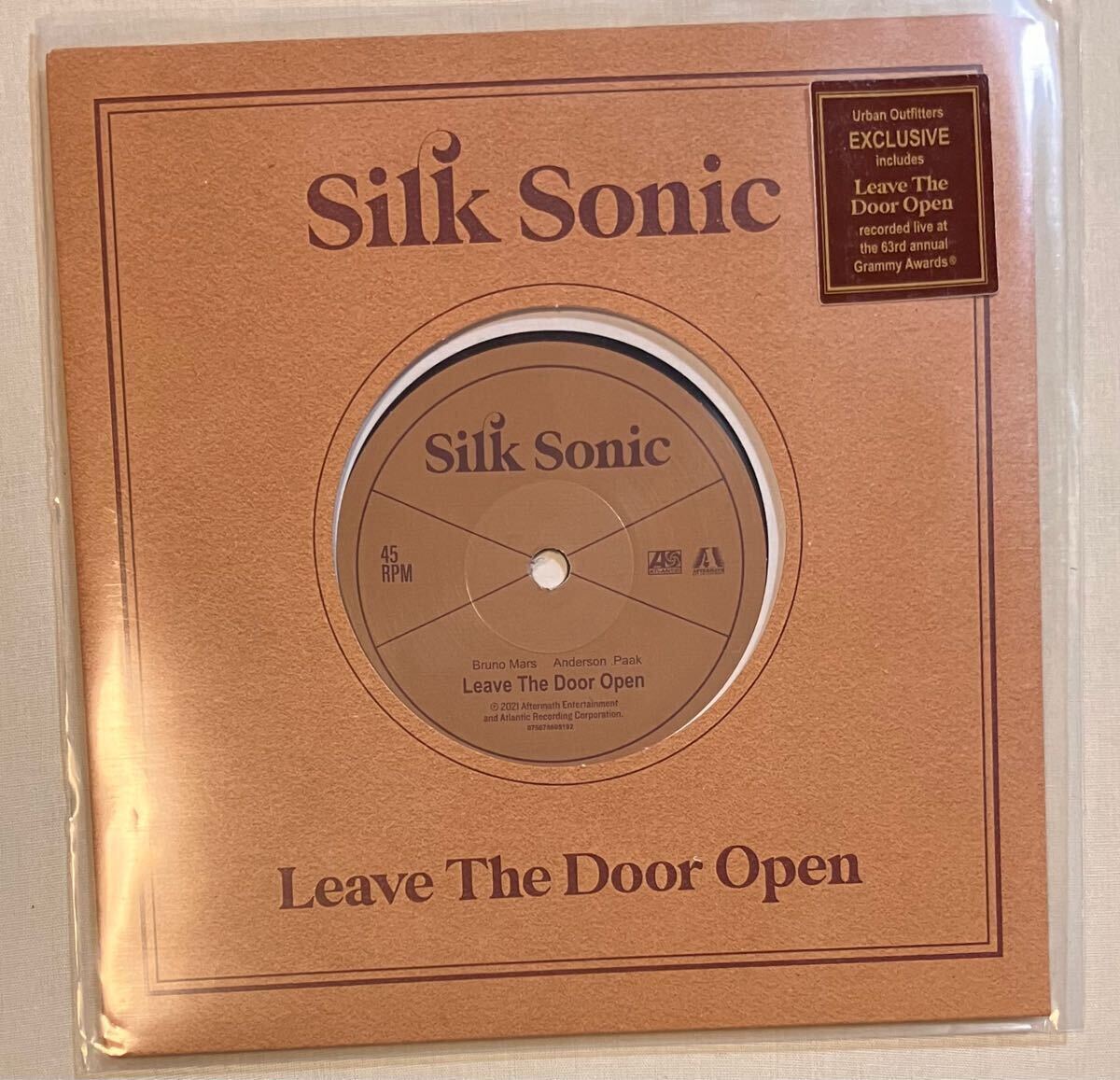 Silk Sonic Leave The Door Open 7インチ レコード bruno mars anderson paak 新品　未使用
