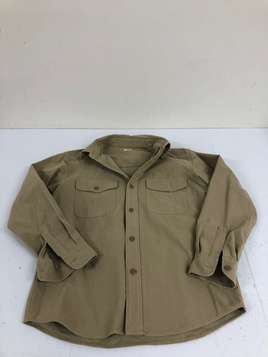 送料無料★UNIQLO ユニクロ★ミリタリーシャツ　シャツジャケット★メンズ　Mサイズ★長袖シャツ#61203sj160