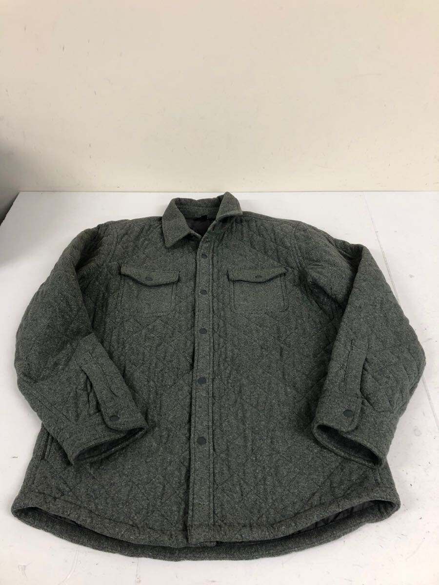 送料無料★UNIQLO ユニクロ★中綿ジャケット　中綿コート★メンズ　Lサイズ★グレー#61213skake
