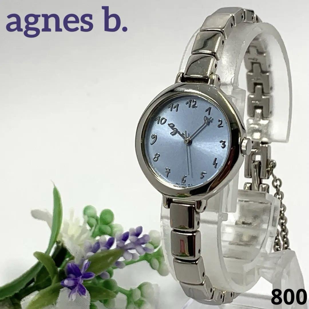 800 agnes b. アニエスベー レディース 腕時計 3針 クオーツ式 新品電池交換済 人気 希少