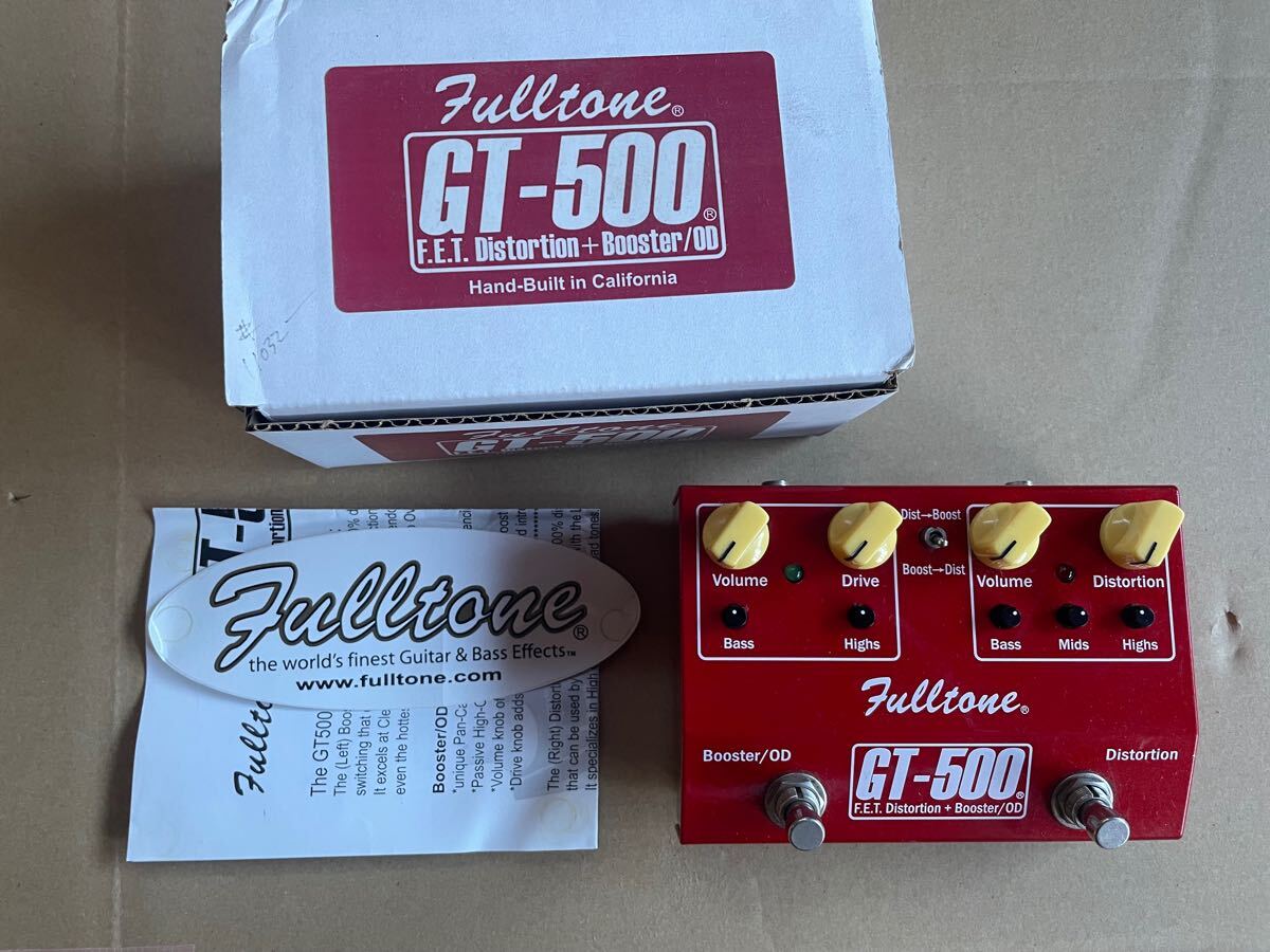 【最終値下げ】Fulltone GT-500【稀少品】 Yahoo!オークション - Fulltone GT-500