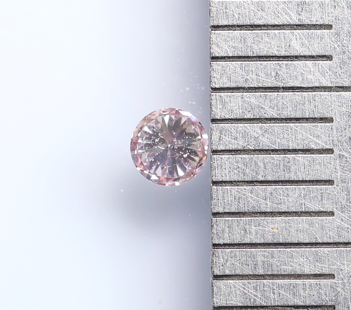 [100 jpy ~]0.062ct natural diamond FANCY LIGHT PINK( natural color )SI2 RD