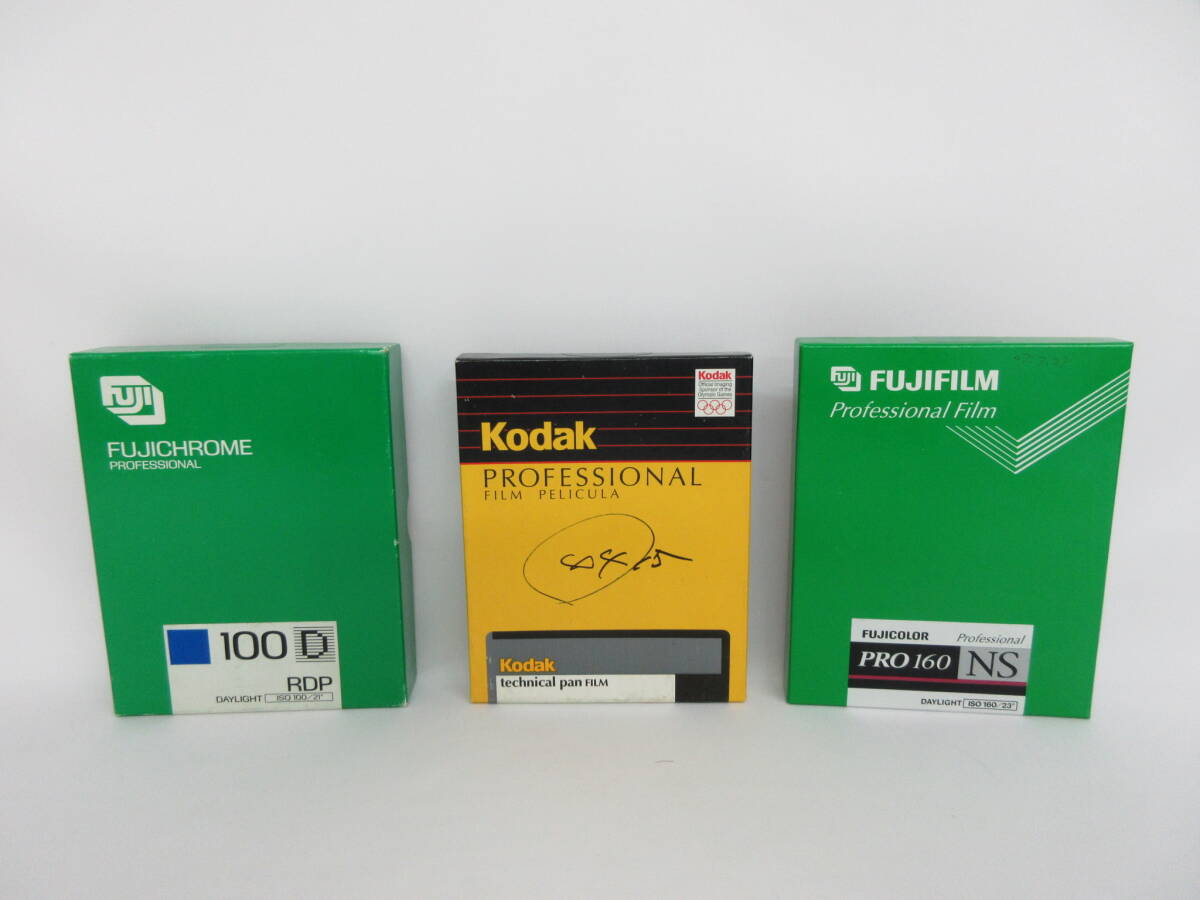 (6-26)【開封済み期限切れフィルム】4×5 FUJIFILM/富士フィルム PRO160 NS，100D RDP，KODAK/コダック technical pan 