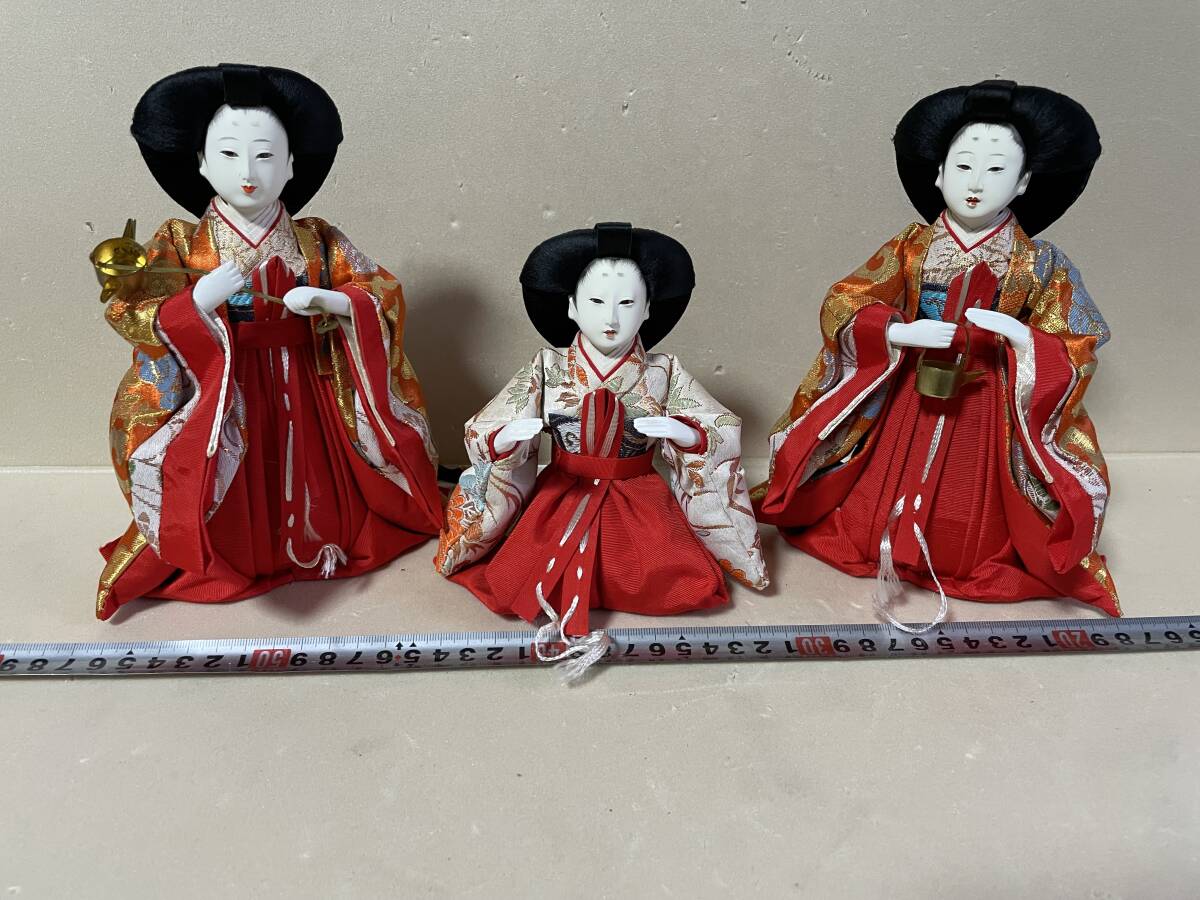 『雛人形 ひな祭り』三人官女 日本伝統(tǒng)人形 ひな人形 