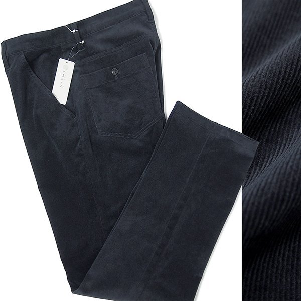 新品 1.2万 シンプルライフ 秋冬 ストレッチ コーデュロイ パンツ 88 紺 【P20940】 SIMPLE LIFE メンズ トラウザーズ 細畝 ストレート