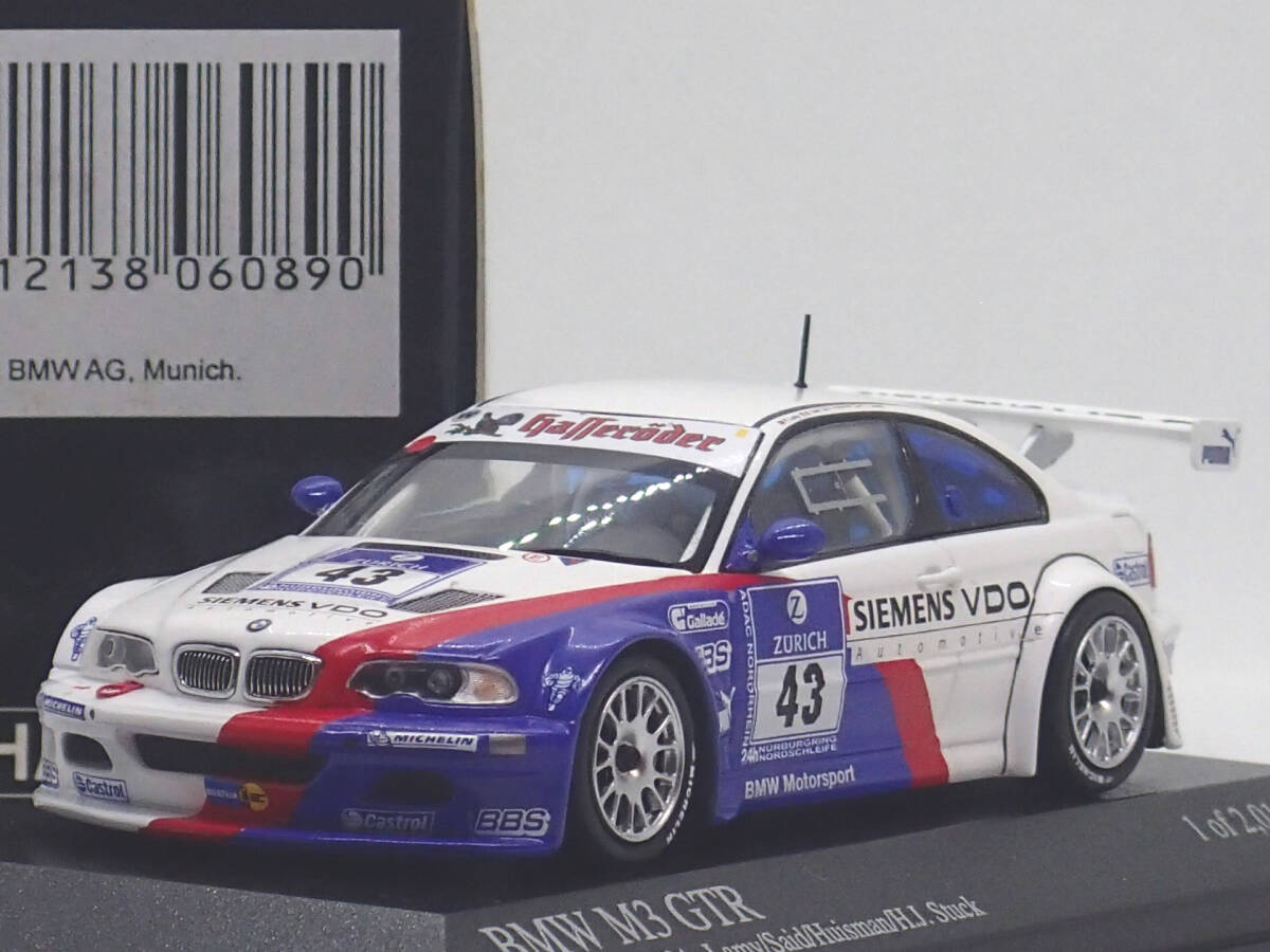 レーシングカー MINICHAMPS 1/43 400 042343 BMW M3 GTR Lamy/Said/Huisman/Stuck ADAC 24h 2004