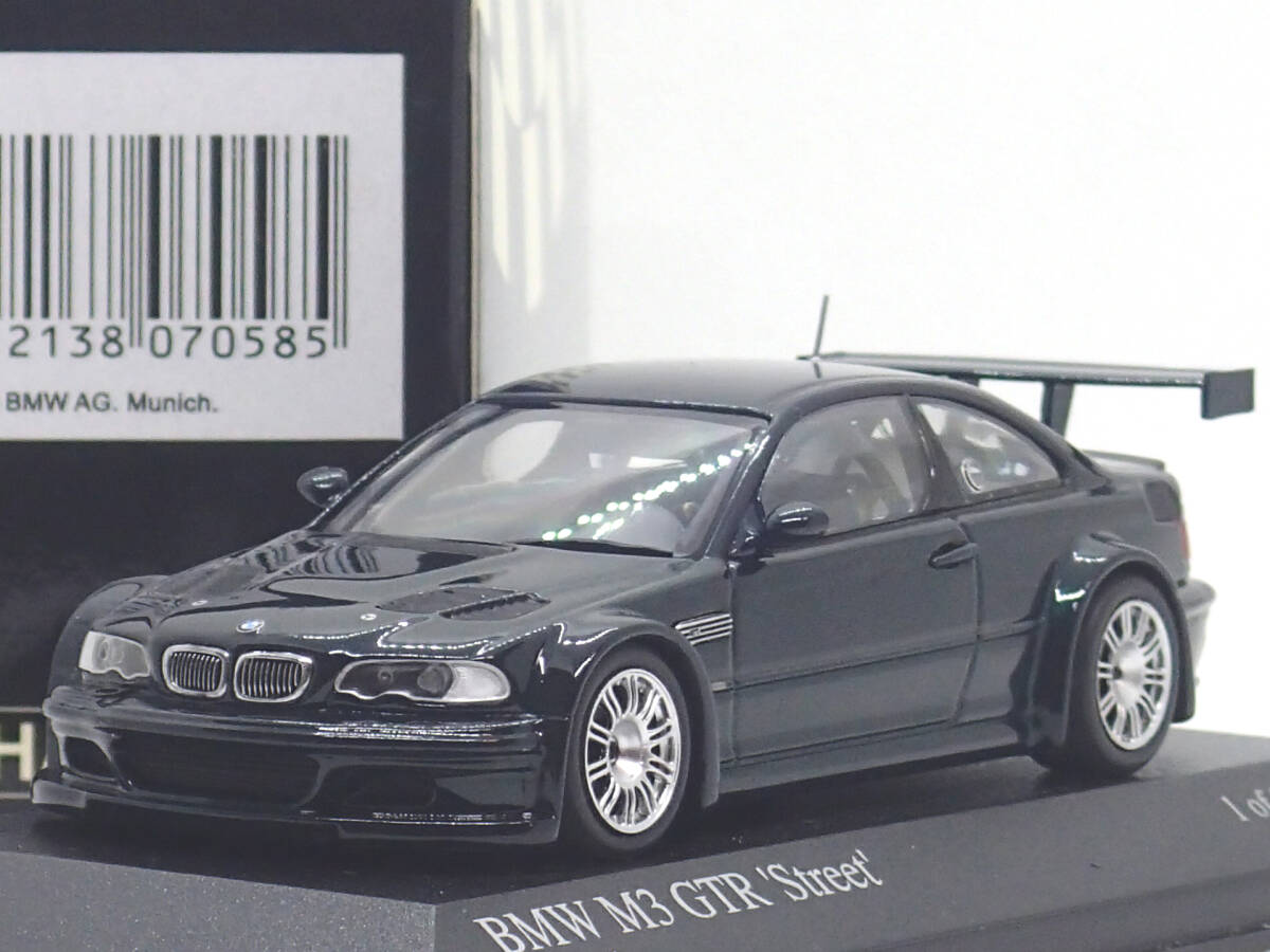 乗用車 MINICHAMPS 1/43 400 012104 BMW M3 GTR 'Street' 2001 Met.Green