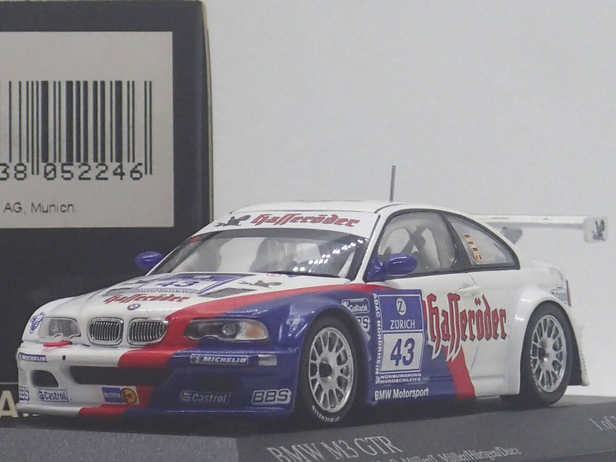 レーシングカー MINICHAMPS 1/43 400 032343 BMW M3 GTR ADAC 24h 2001 Muller/Muller/Hurtgen/Duez