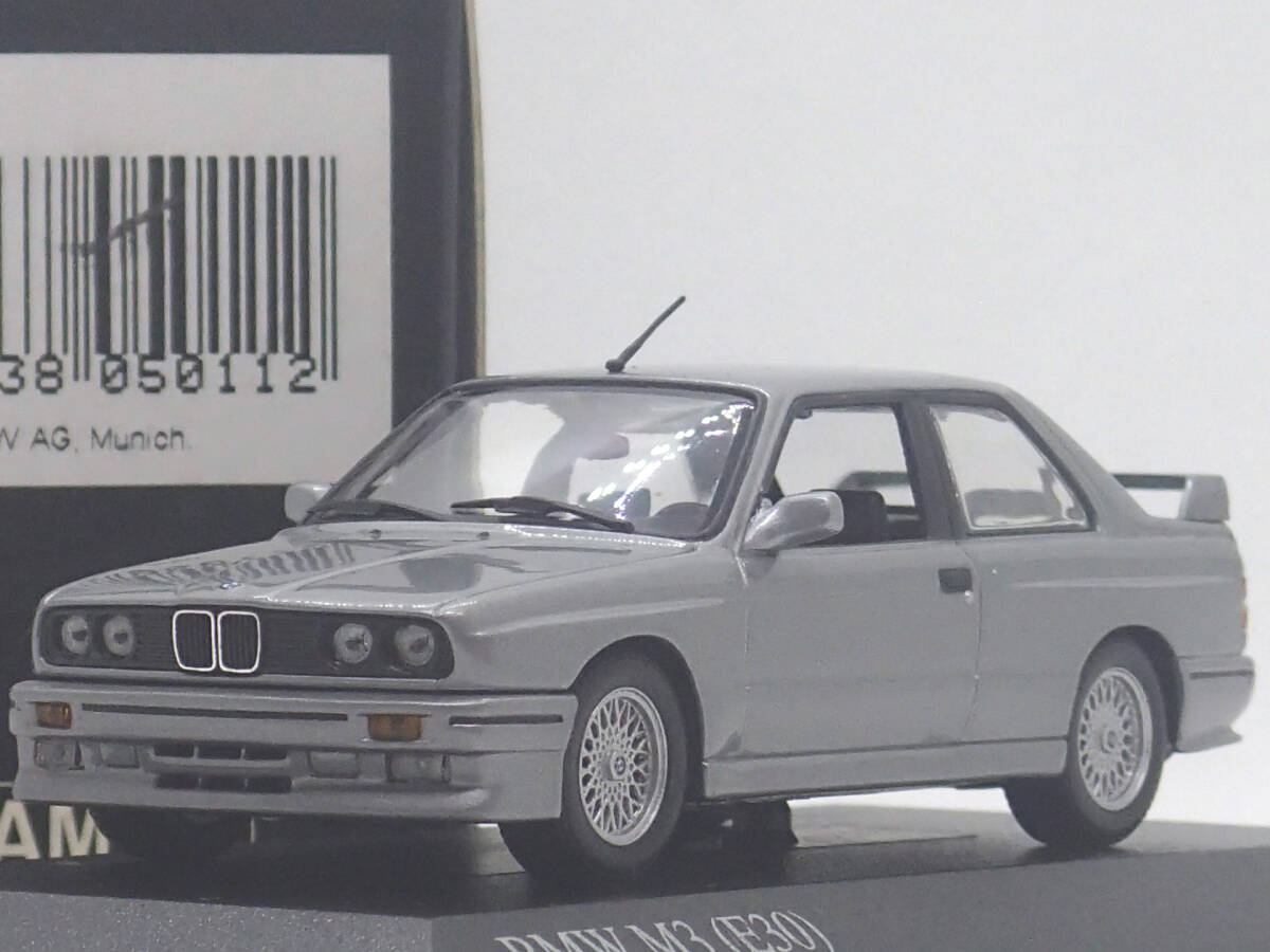 乗用車 MINICHAMPS 1/43 430 020302 BMW M3 (E30) 1987 Silver