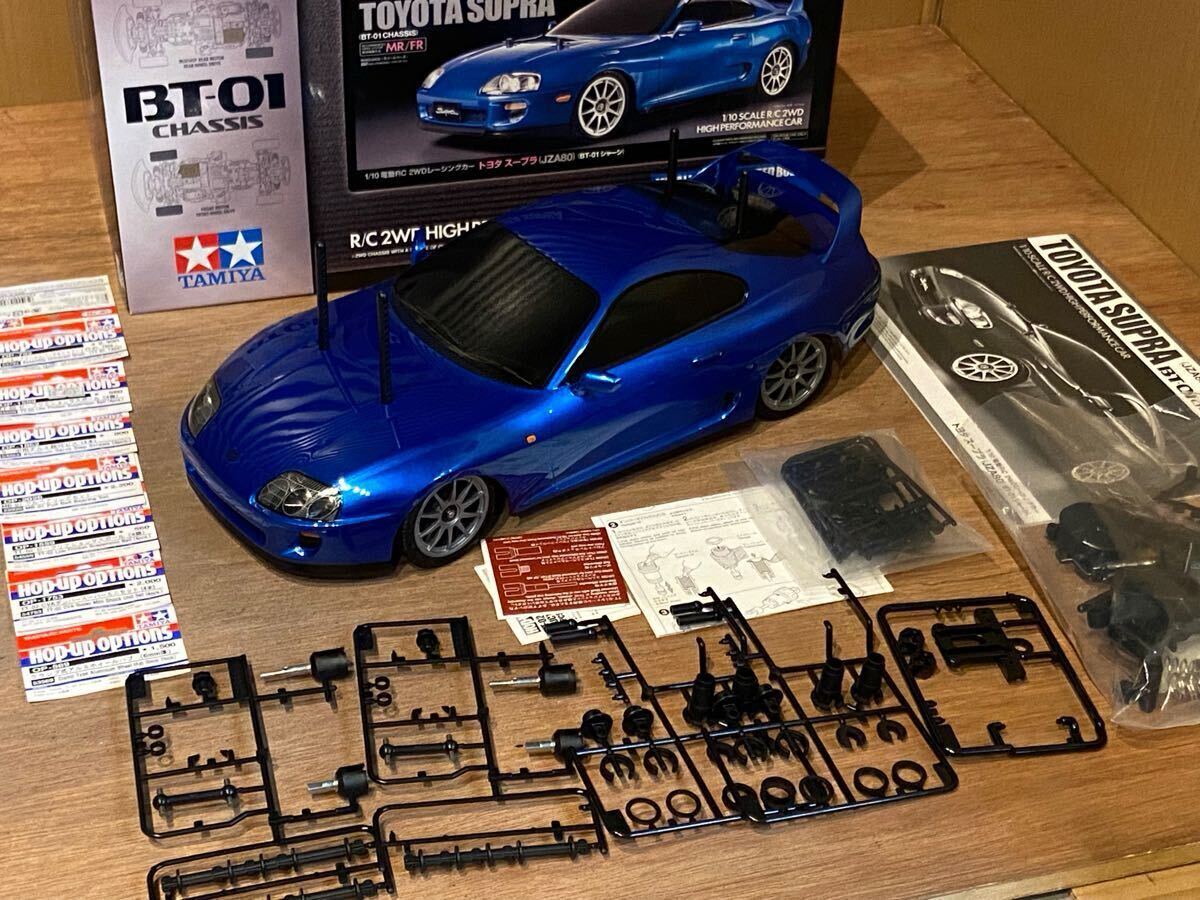 タミヤ BT-01シャーシ トヨタ JZA80スープラ 組立済み未走行 タミヤ BT-01シャーシ トヨタ JZA80スープラ 組立済み未走行