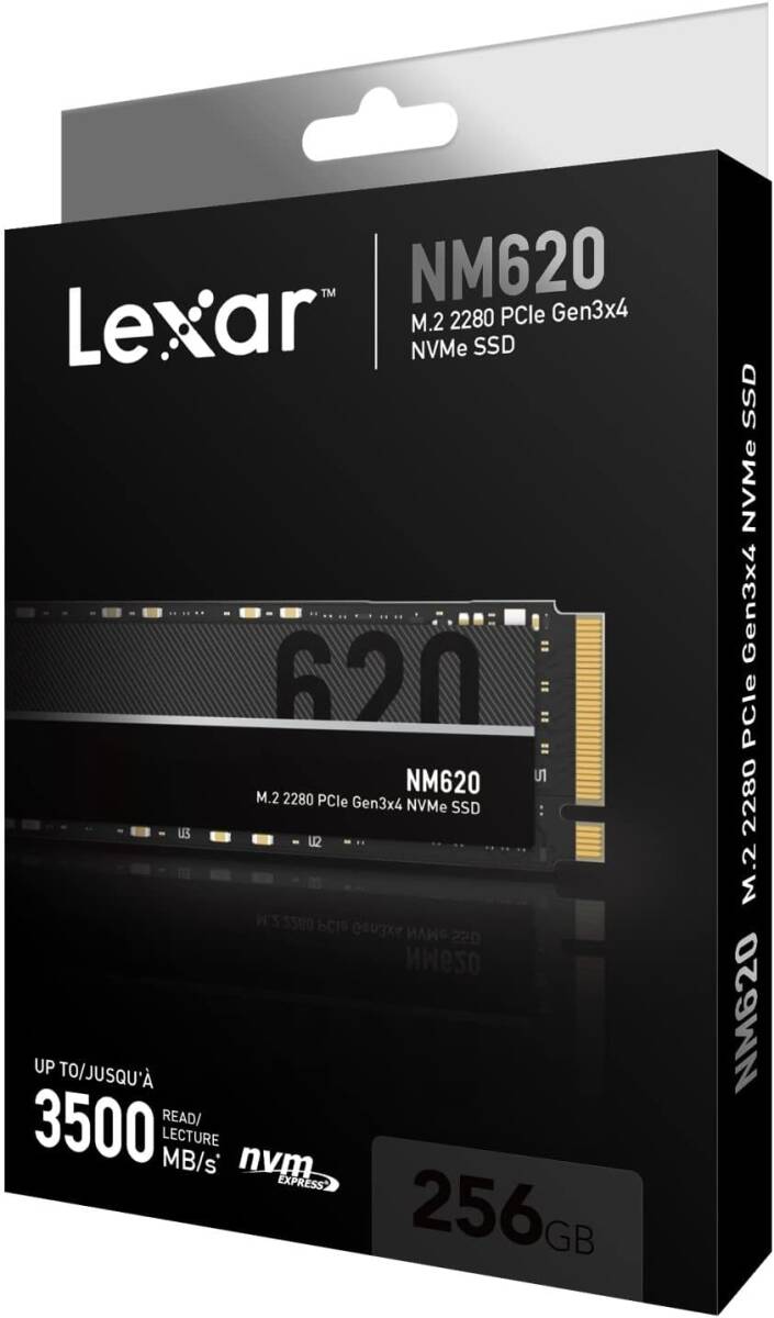 Lexar built-in SSD NM620 M.2 2280 PCIe Gen3×4 NVMe 256GB unused 