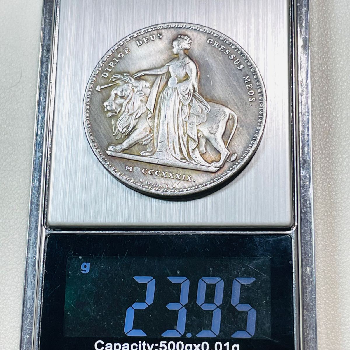 イギリス 硬貨 古銭 ヴィクトリア女王 1939年 ウナとライオン