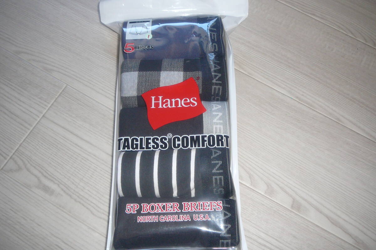 ●ヘインズボクサーブリーフ5枚（L)Hanes