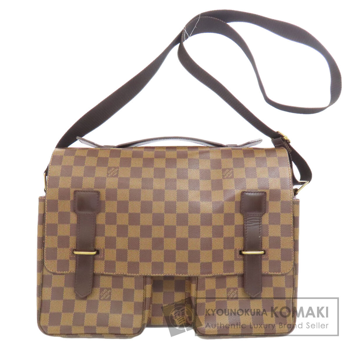 LOUIS VUITTON ルイヴィトン N42270 ブロードウェイ ハンドバッグ ダミエキャンバス レディース 中古_画像1