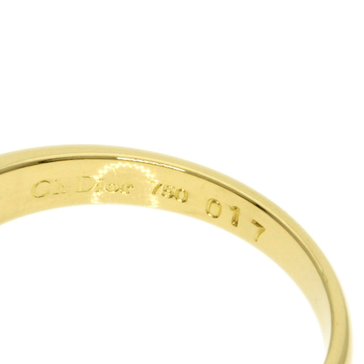 CHRISTIAN DIOR クリスチャンディオール ダイヤモンド リング?指輪 K18イエローゴールド レディース 中古