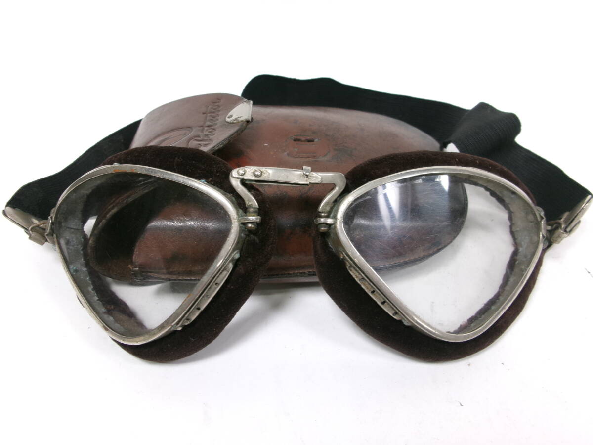 激レア！1920年代 ジュゼッペ ラッティ PROTECTOR ゴーグル PERSOL MADE IN ITALY ペルソール ★ BELL BUCO McHAL アビエイター 