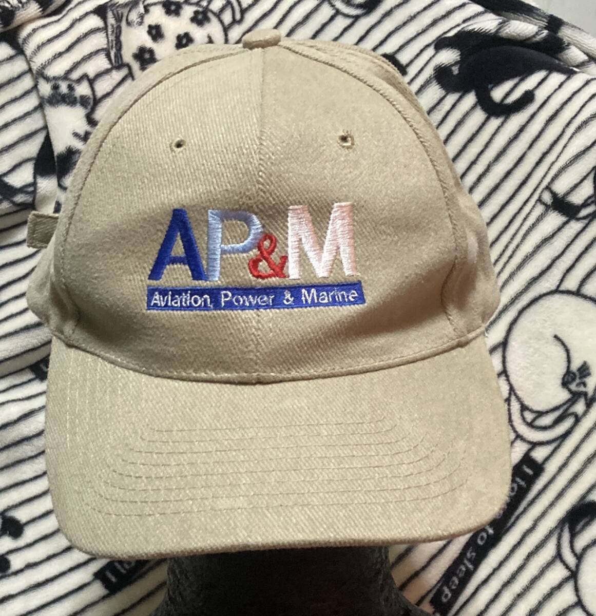 洗濯済♪超激レアローキャップ♪ヴィンテージ／aviation, power&marine　AP&M】フリーサイズ／スナップバック／男女OK／ユニセックス