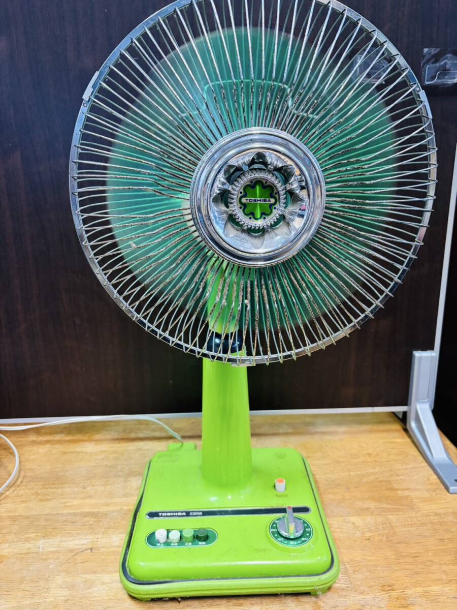 TOSHIBA 東芝 扇風機 H-30P40G グリーン 通電,動作OK 現状品