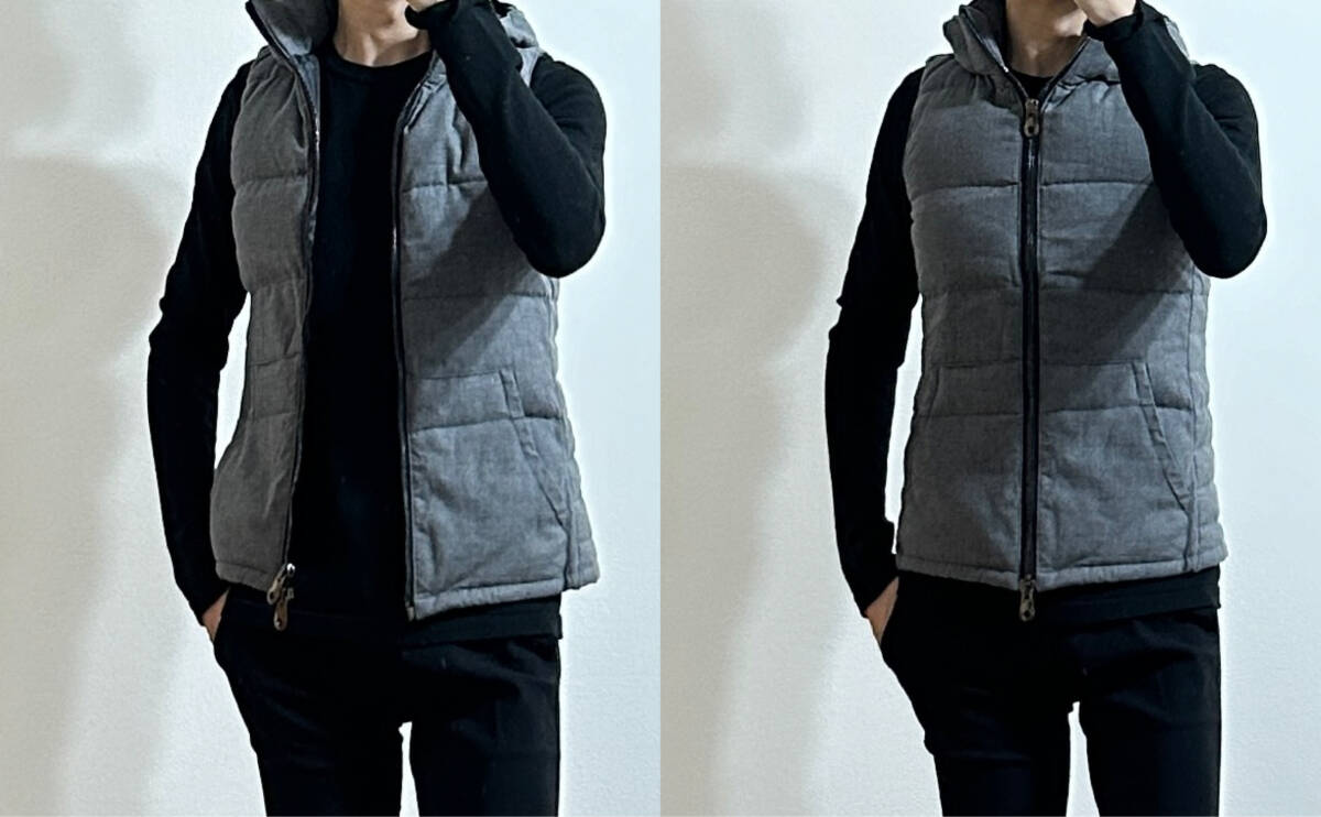ストレッチウール×カモフラ！！junhashimoto 3WAY DOWN VEST