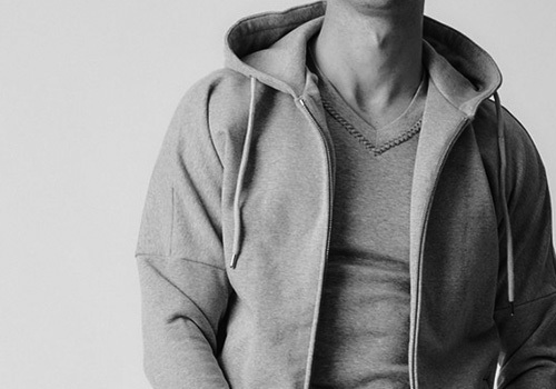 定価6.6万 AKM original ストレッチジャージパーカー 定価6 6万 AKM original stretch jersey solid raglan parka S