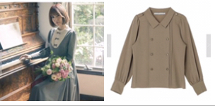 Maison de FLEUR canone 屈しないナポレオンブラウス