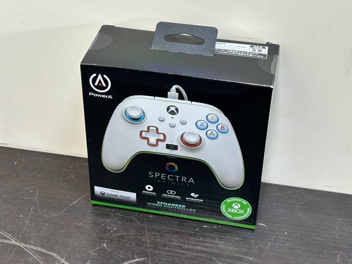 5000 新品 未開封 PowerA パワーエー Enhanced Wired Controller Spectra Infinity ホワイト ゲームコントローラー ゲームパッド 送料無料