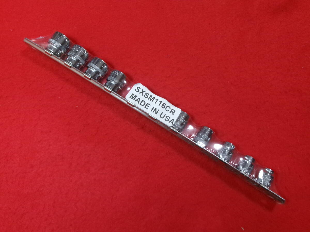 未使用 未開封 マックツール MAC TOOLS 差込3/8sq スーパー ショート ソケット 11個 セット SXSM116CR 9~19mm XS6 ソケットホルダー付